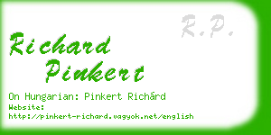 richard pinkert business card